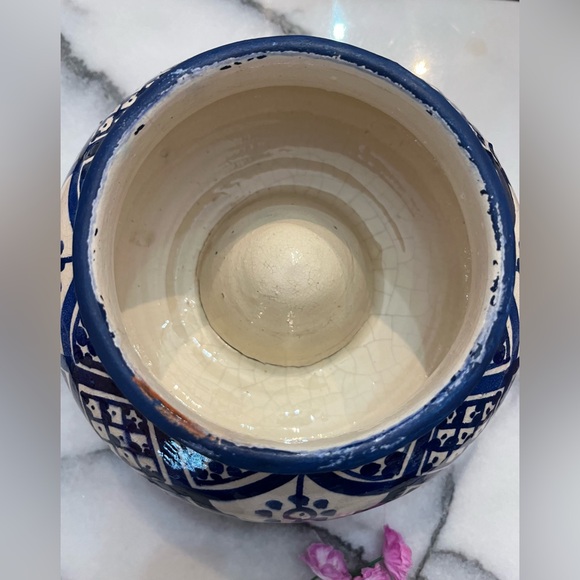 Moroccan Handmade Ceramic Ashtray Smokeless Cigar Exquisite 2-piece Design - Picture 7 of 13